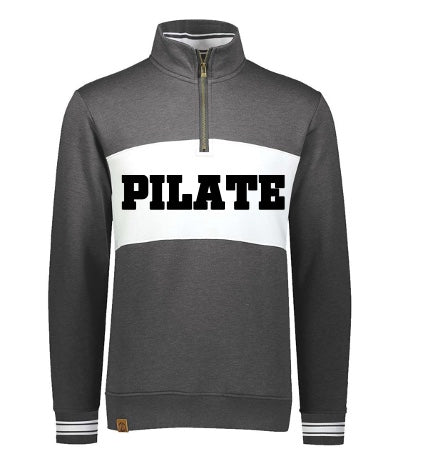 Fleece Colorblocked Quarter-Zip Sweatshirt - N.H. Pilate