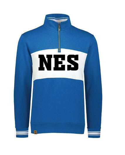 Fleece Colorblocked Quarter-Zip Sweatshirt - NES