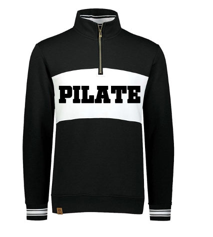 Fleece Colorblocked Quarter-Zip Sweatshirt - N.H. Pilate