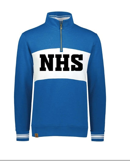 Fleece Colorblocked Quarter-Zip Sweatshirt - NHS